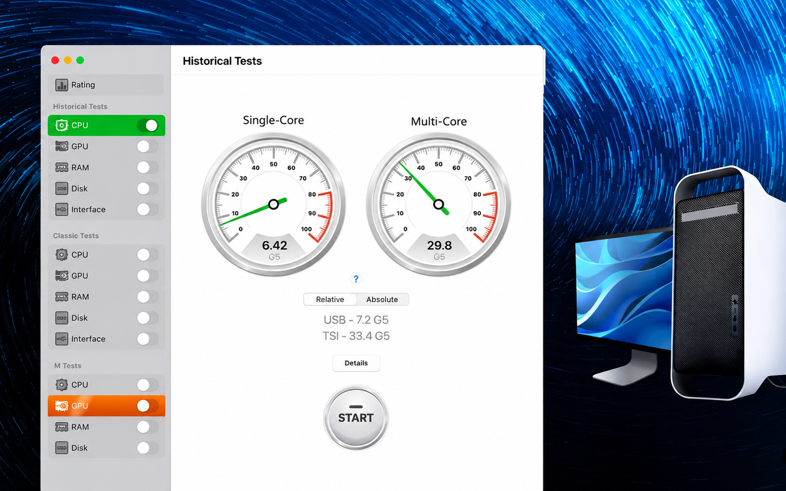 Performance Test Benchmark screenshot 2